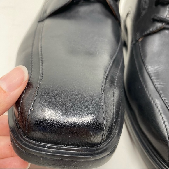 Clarks Un Kenneth Lace Black Leather Oxford main image 4